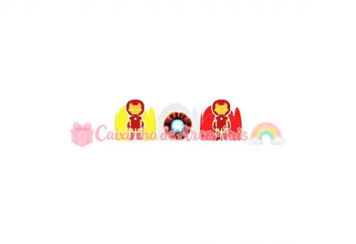 100 Forminhas / Toppers: Homem de Ferro Cute