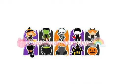 100 Forminhas / Toppers: Halloween