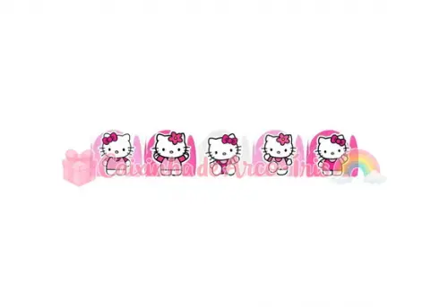 100 Forminhas / Toppers: Hello Kitty
