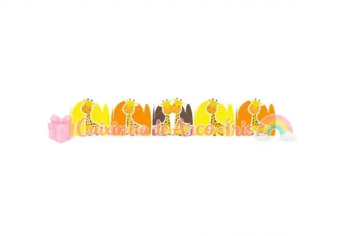 100 Forminhas / Toppers: Girafinha