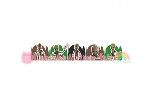 100 Forminhas / Toppers: Groot