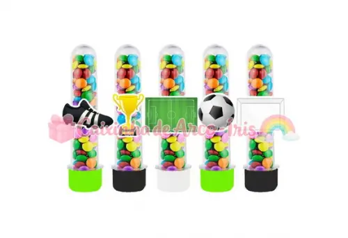 Tubetes com Apliques 3d: Futebol