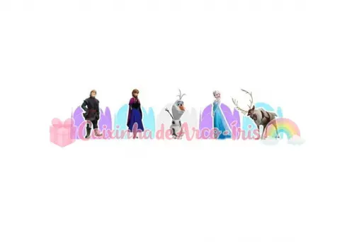 100 Forminhas / Toppers: Frozen
