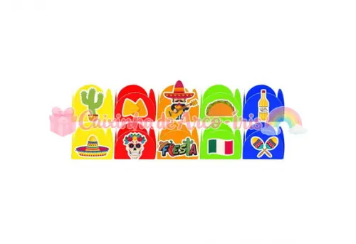 100 Forminhas / Toppers: Festa Mexicana
