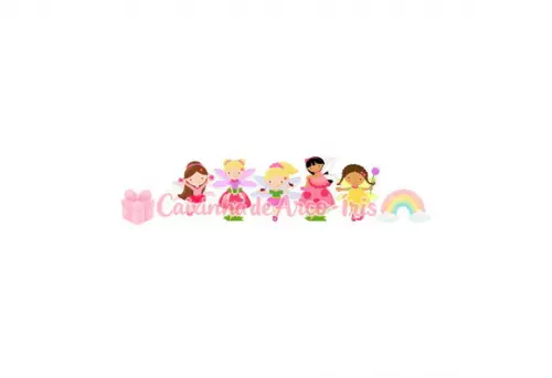100 Mini Apliques 3,5cm: Fadas