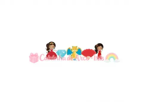 100 Mini Apliques 3,5cm: Elena de Avalor