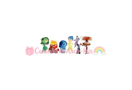 100 Mini Apliques 3,5cm: Divertida Mente
