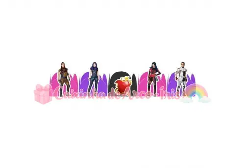 100 Forminhas / Toppers: Descendentes