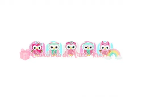100 Forminhas / Toppers: Corujinha