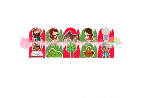 100 Forminhas / Toppers: Chapeuzinho Vermelho