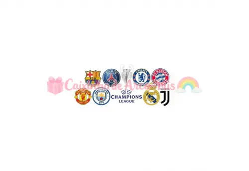 100 Mini Apliques 3,5cm: Champion League