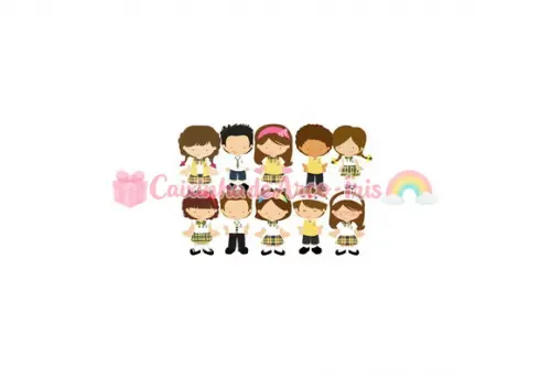 100 Mini Apliques 3,5cm: Carrossel