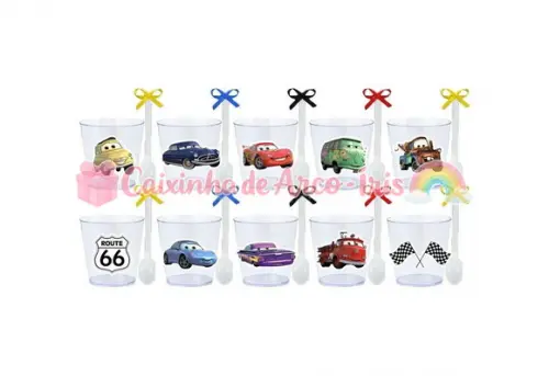 Copinhos com Colherzinhas: Carros