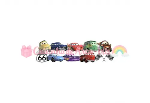 100 Mini Apliques 3,5cm: Carros