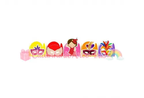 100 Forminhas / Toppers: Carnaval Menina