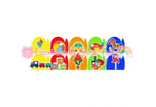 100 Forminhas / Toppers: Brinquedos