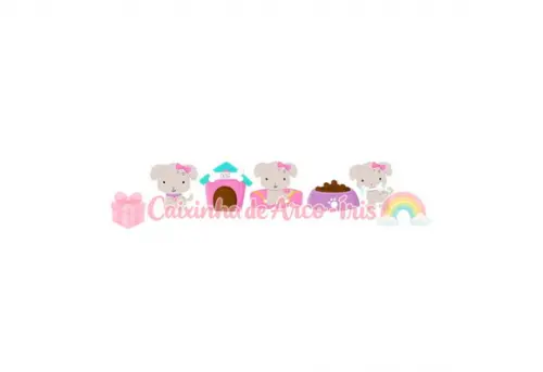 100 Mini Apliques 3,5cm: Cachorrinho