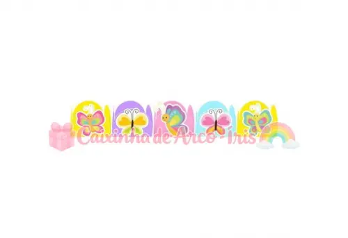 100 Forminhas / Toppers: Borboleta