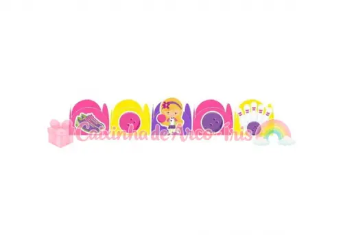 100 Forminhas / Toppers: Boliche Menina