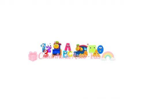 100 Mini Apliques 3,5cm: Bob, o Trem