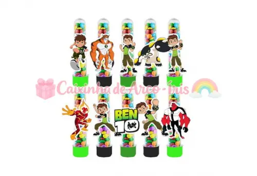 Tubetes com Apliques 3d: Ben 10