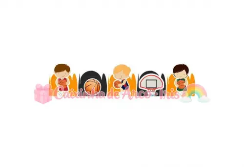 100 Forminhas / Toppers: Basquete