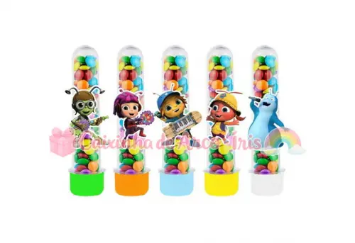 Tubetes com Apliques 3d: Beat Bugs