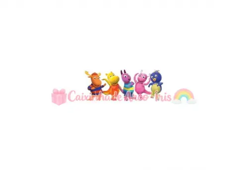 100 Mini Apliques 3,5cm: Backyardigans