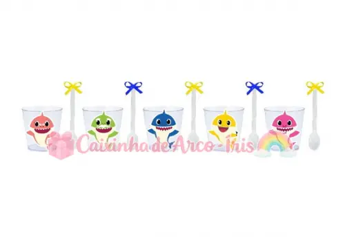 Copinhos com Colherzinhas: Baby Shark
