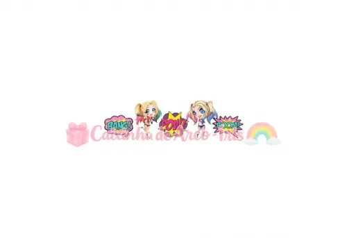 100 Mini Apliques 3,5cm: Arlequina Cute