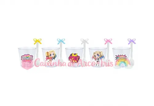 Copinhos com Colherzinhas: Arlequina Cute