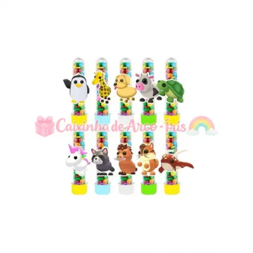 Tubetes com Apliques 3d: Adopt Me! Menino