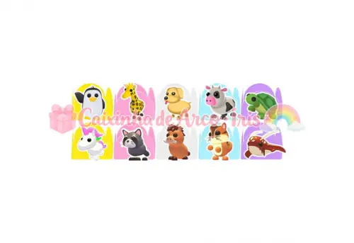 100 Forminhas / Toppers: Adopt Me! Menina