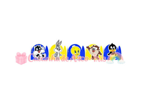 100 Forminhas / Toppers: Baby Looney Tunes