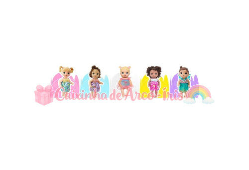 100 Forminhas / Toppers: Baby Alive