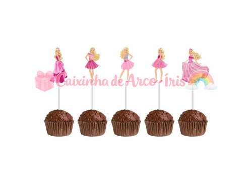 100 Forminhas / Toppers: Barbie