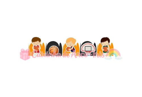 100 Forminhas / Toppers: Basquete