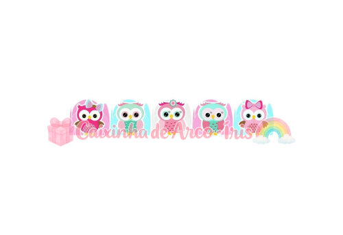 100 Forminhas / Toppers: Corujinha