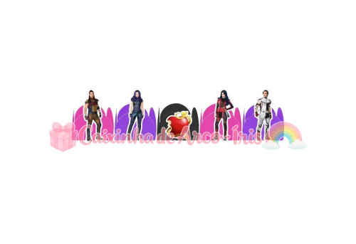 100 Forminhas / Toppers: Descendentes