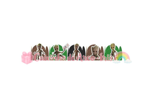 100 Forminhas / Toppers: Groot