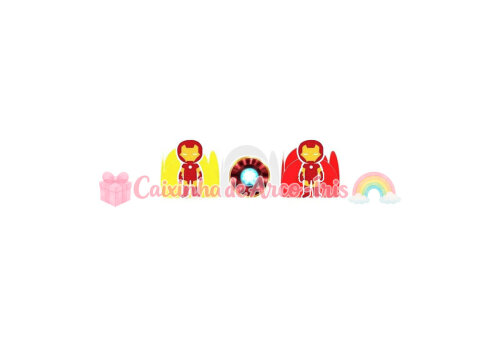 100 Forminhas / Toppers: Homem de Ferro Cute