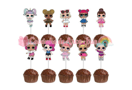 100 Forminhas / Toppers: Lol Surprise