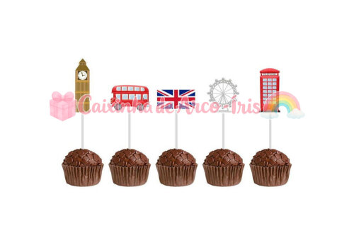 100 Forminhas / Toppers: Londres London