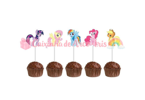 100 Forminhas / Toppers: My Little Pony