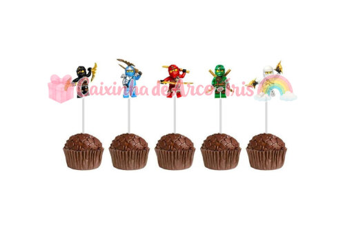 100 Forminhas / Toppers: Ninjago