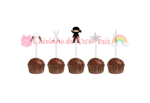 100 Forminhas / Toppers: Ninja