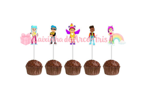100 Forminhas / Toppers: Pk Xd