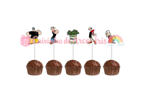 100 Forminhas / Toppers: Popeye