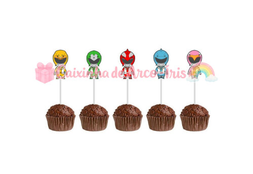 100 Forminhas / Toppers: Power Rangers