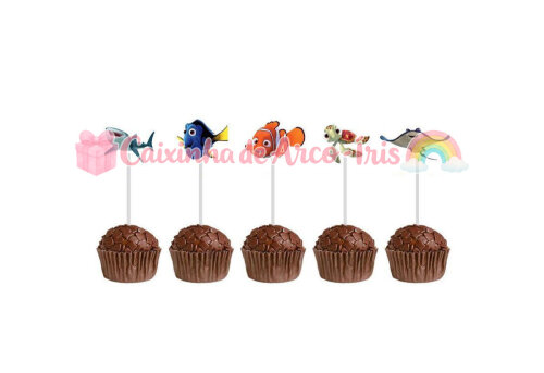 100 Forminhas / Toppers: Procurando Nemo
